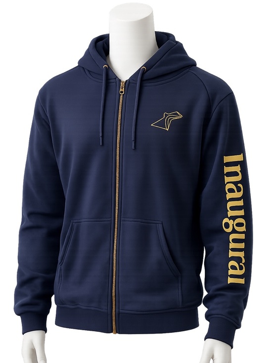 Carnival Jackets & Blazers - Carnival Celebration Inaugural Cruise Navy Zip-Up Hoodie Jacket Gold Logo SZ XL